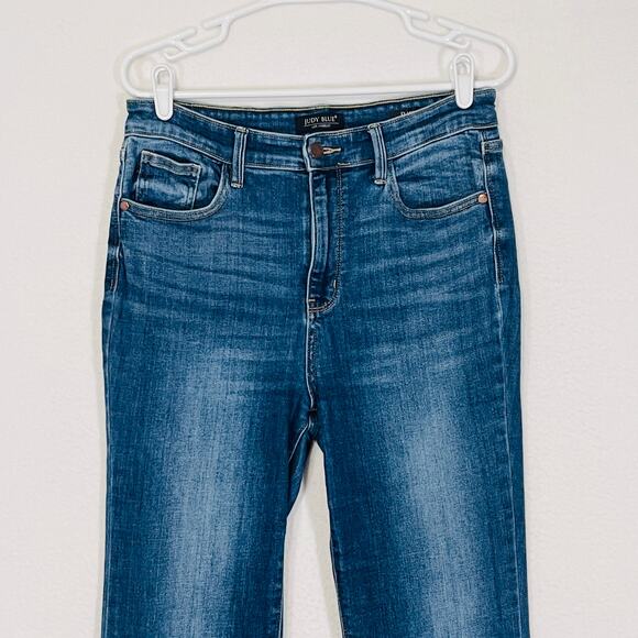 Judy Blue Jeans Womens 11/30 Flare Bell Bottom High Rise Dark Rinse Stretchy Y2K - Picture 3 of 12